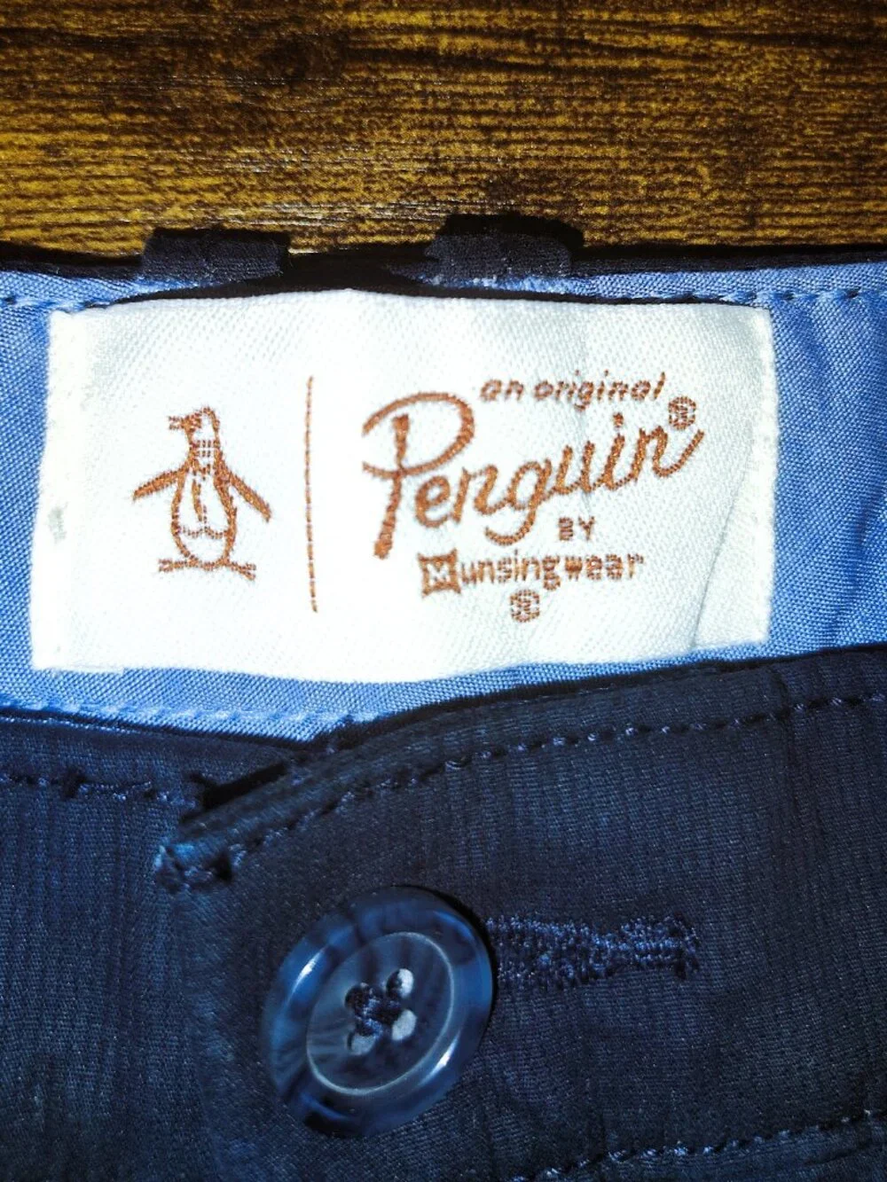 NWT Original Penguin Black Chino Shorts Men's Size 31 Flat Front Casual Golf